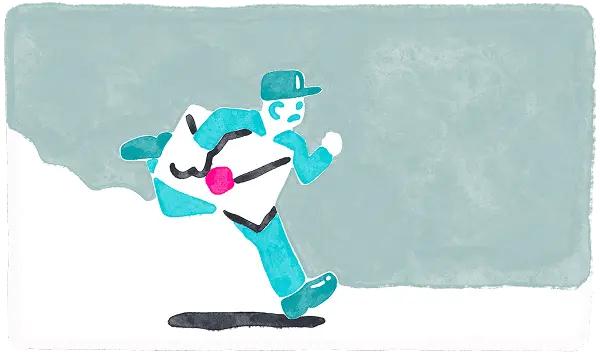 メール認証のイラスト