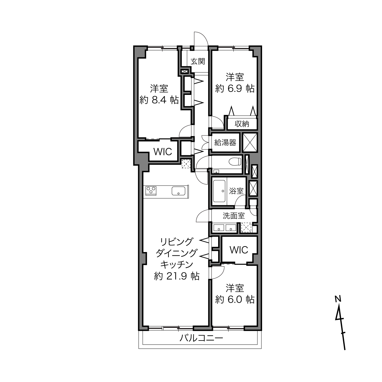 品川駅 / 3LDK / 104.57㎡