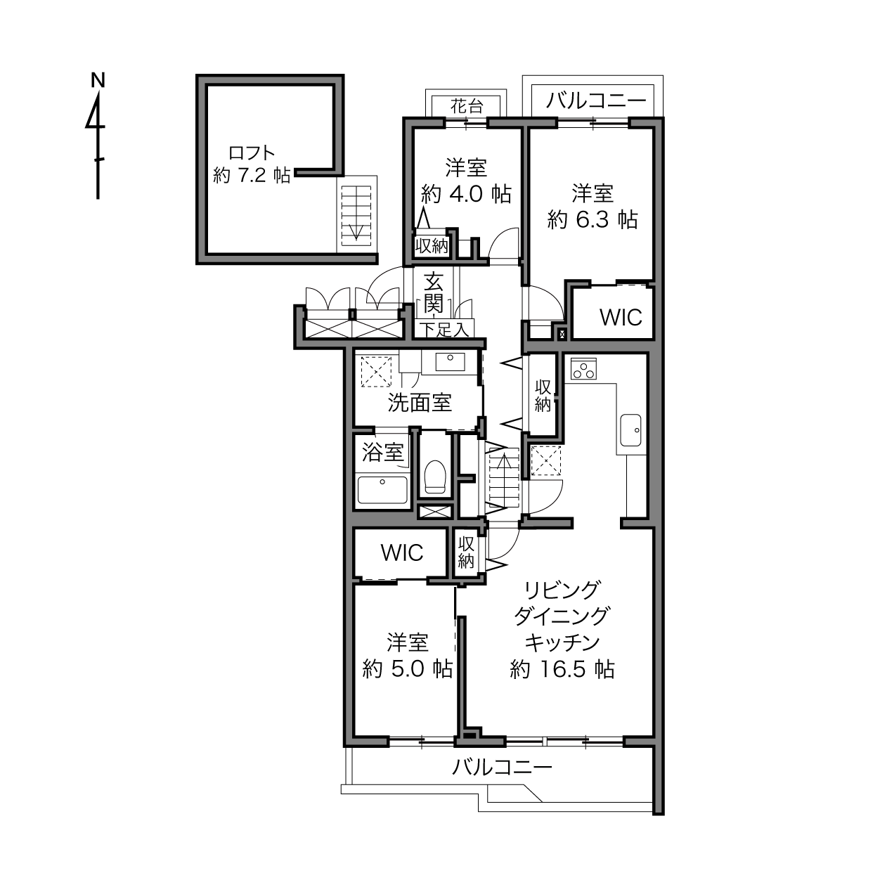 光が丘駅 / 3LDK+Loft / 78.62㎡