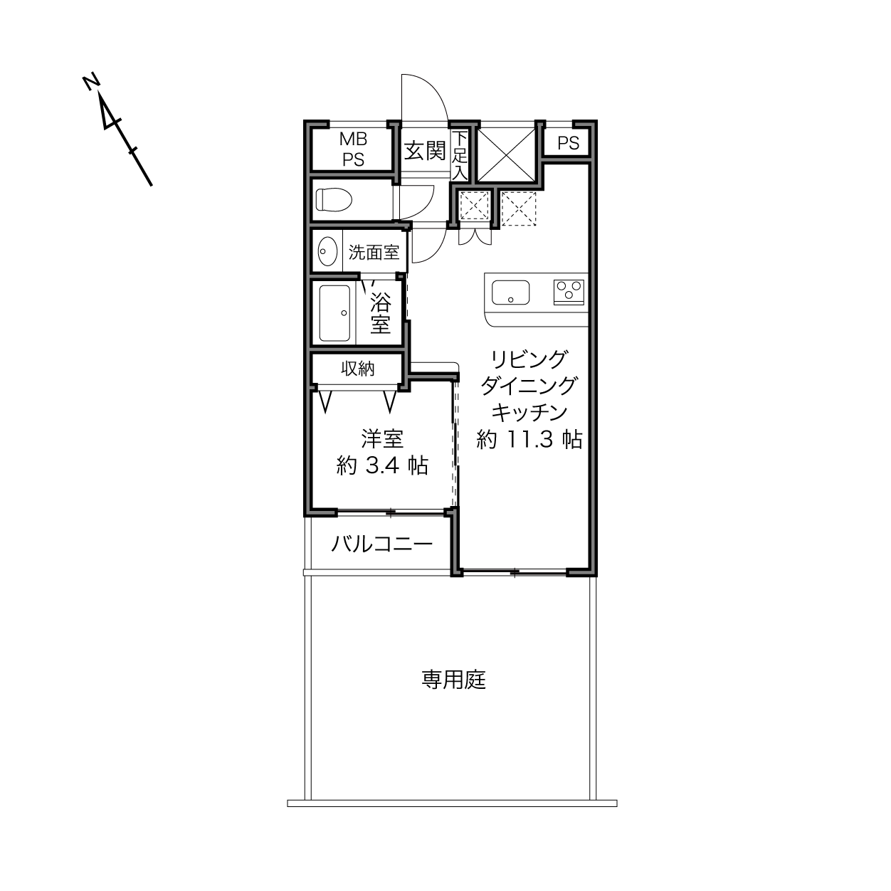 エスカイア西荻窪の間取り画像