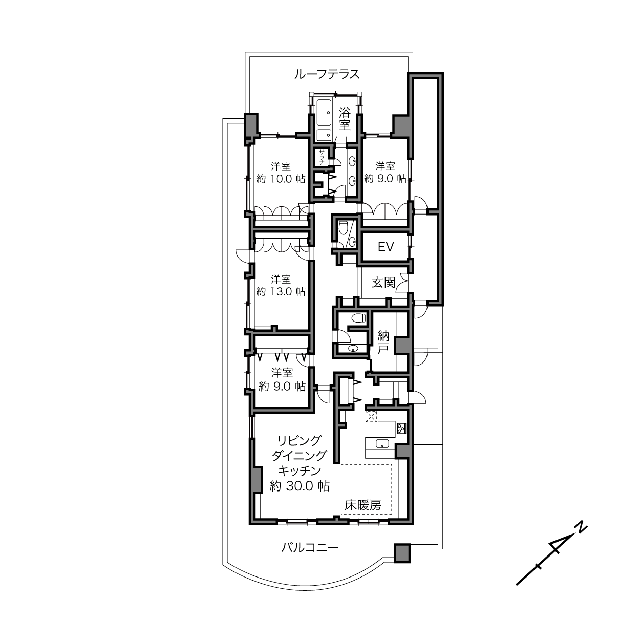 クリオ井土ヶ谷3番館の間取り画像
