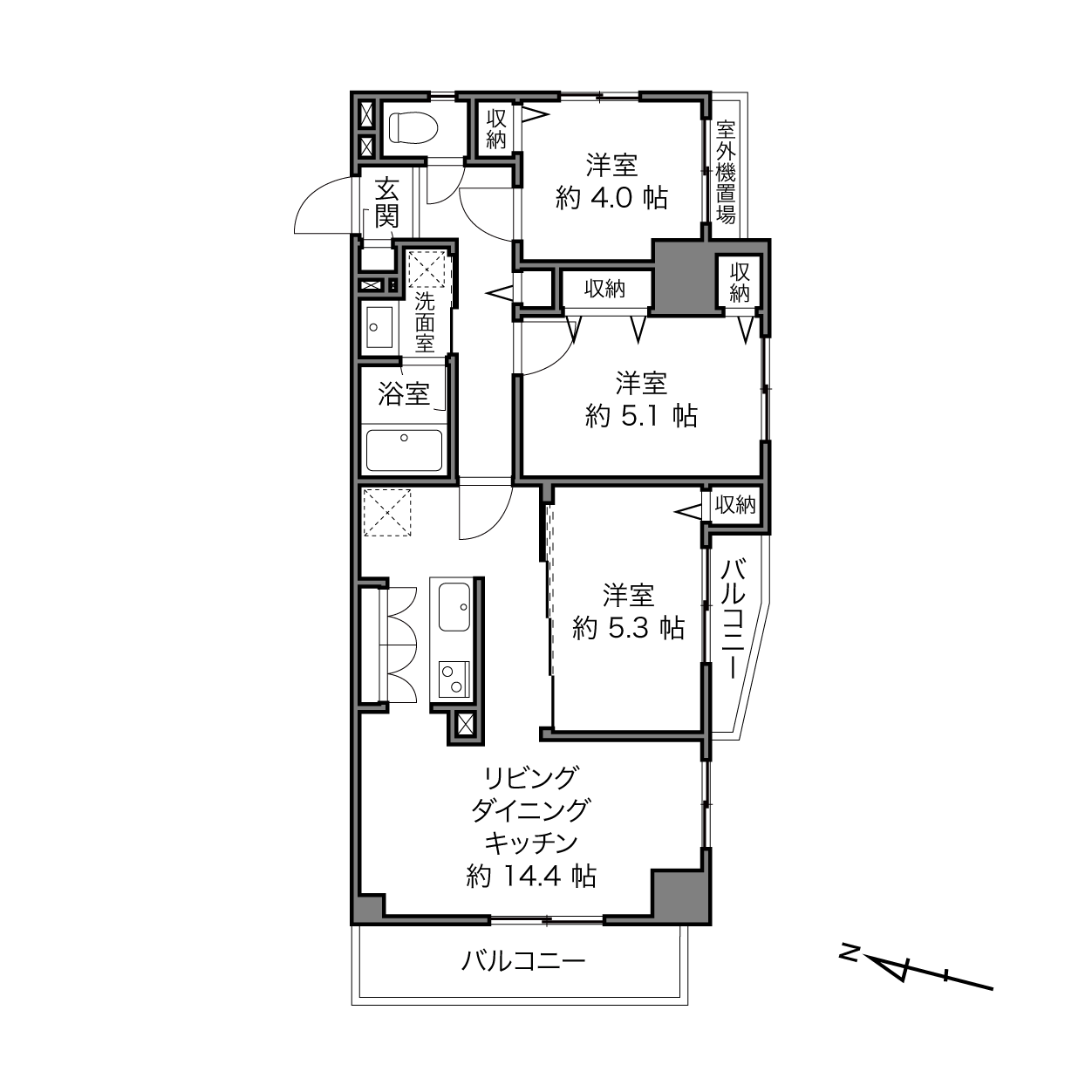 セザール第二大井町の間取り画像