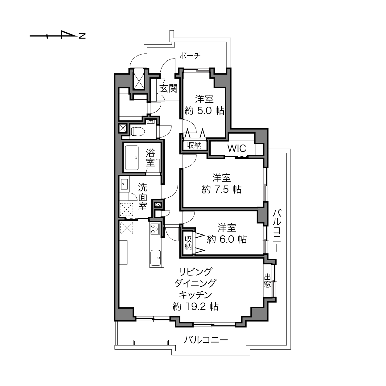 菊名駅 / 3LDK / 93.64㎡