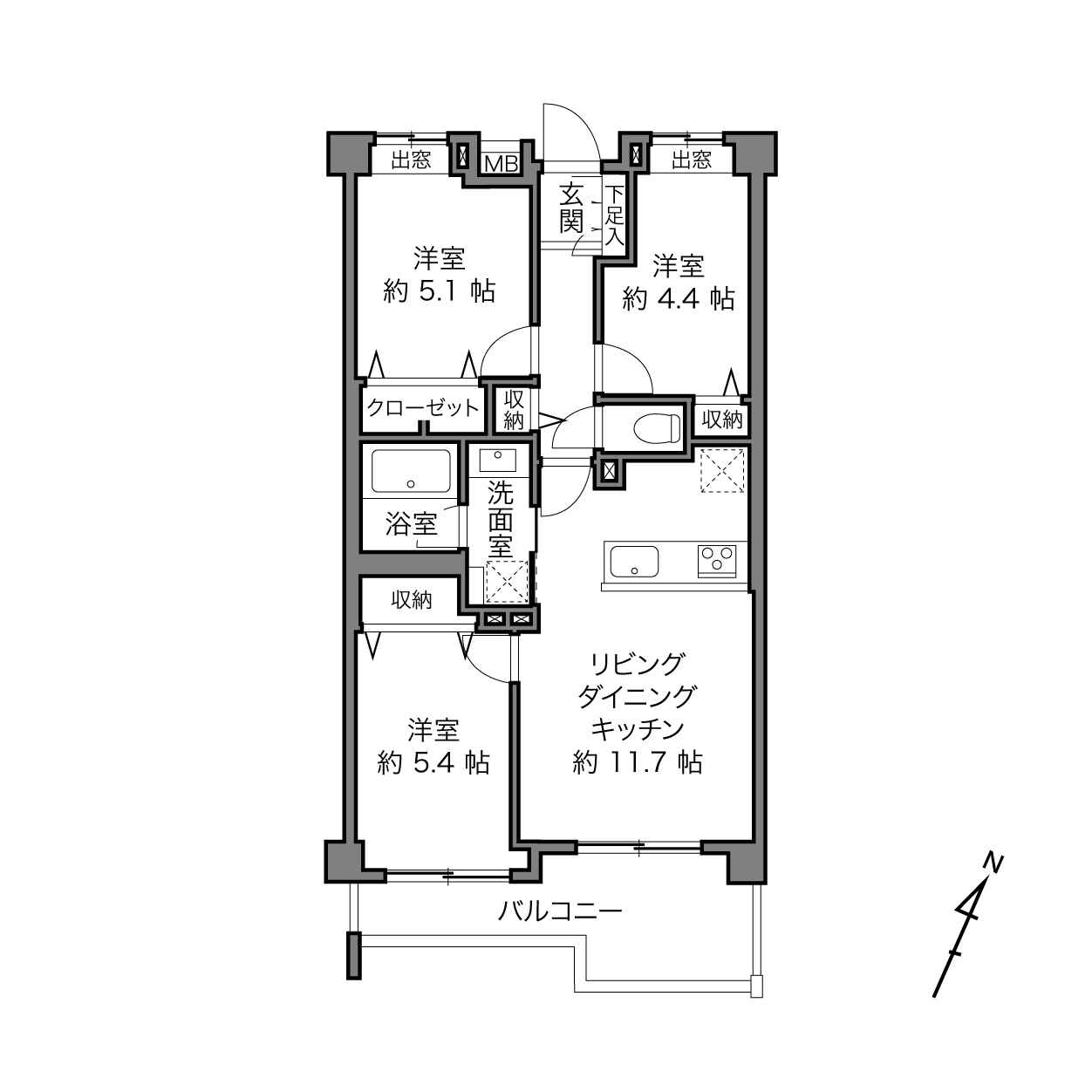 西馬込駅 / 3LDK / 60.16㎡