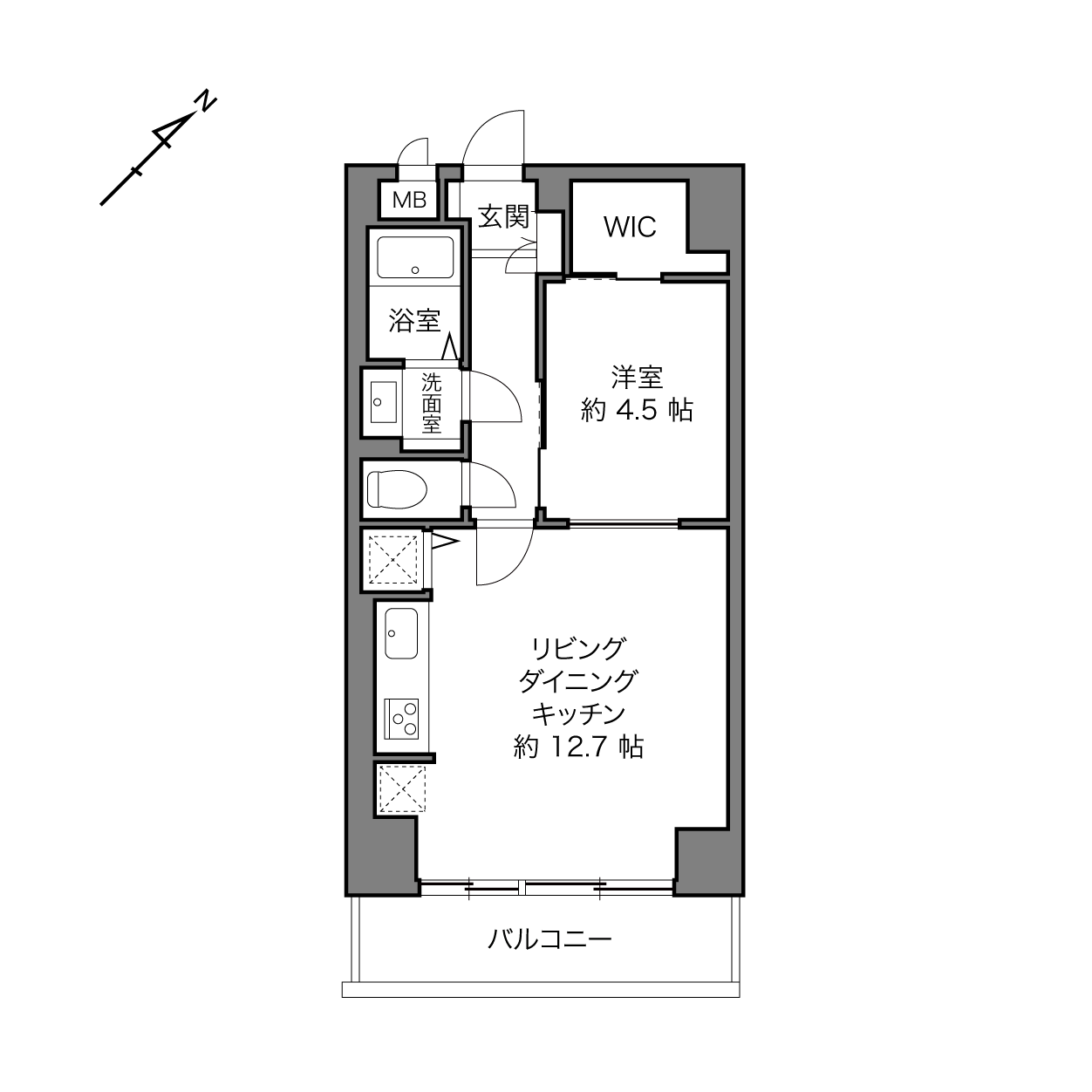 井の頭マンションの間取り画像