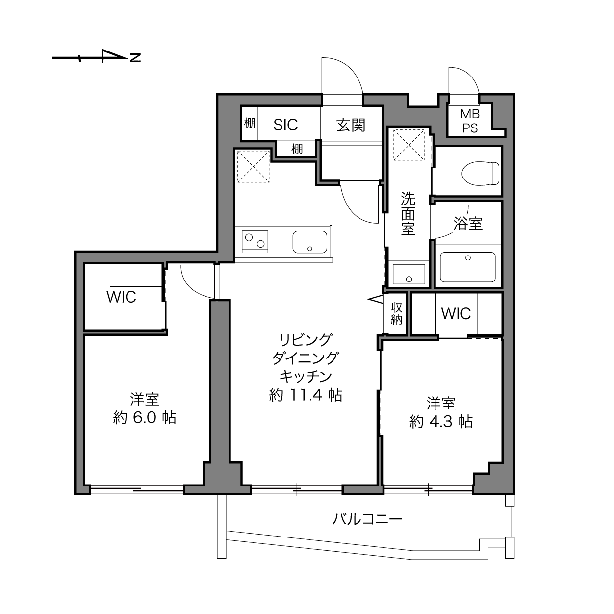 小名木川ハウスの間取り画像