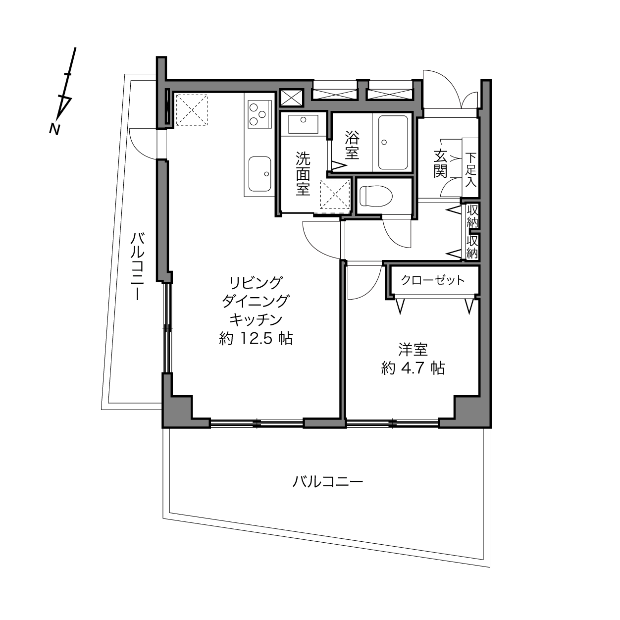 藤和柿ノ木坂コープの間取り画像