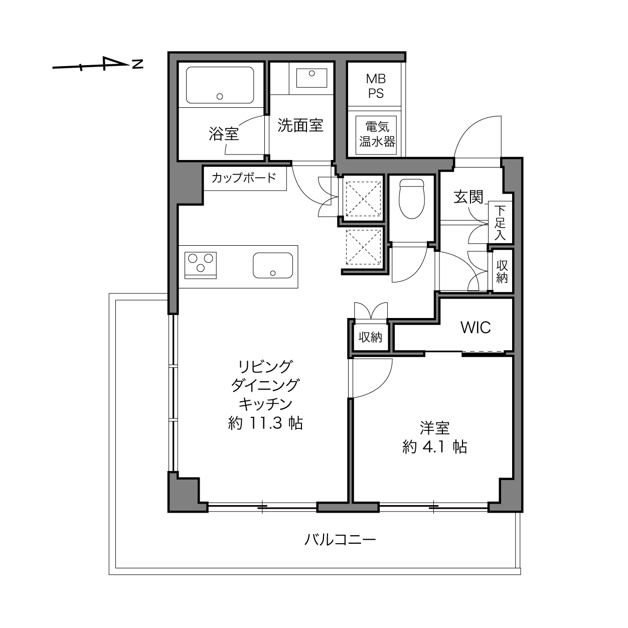 パラシオン渋谷の間取り画像