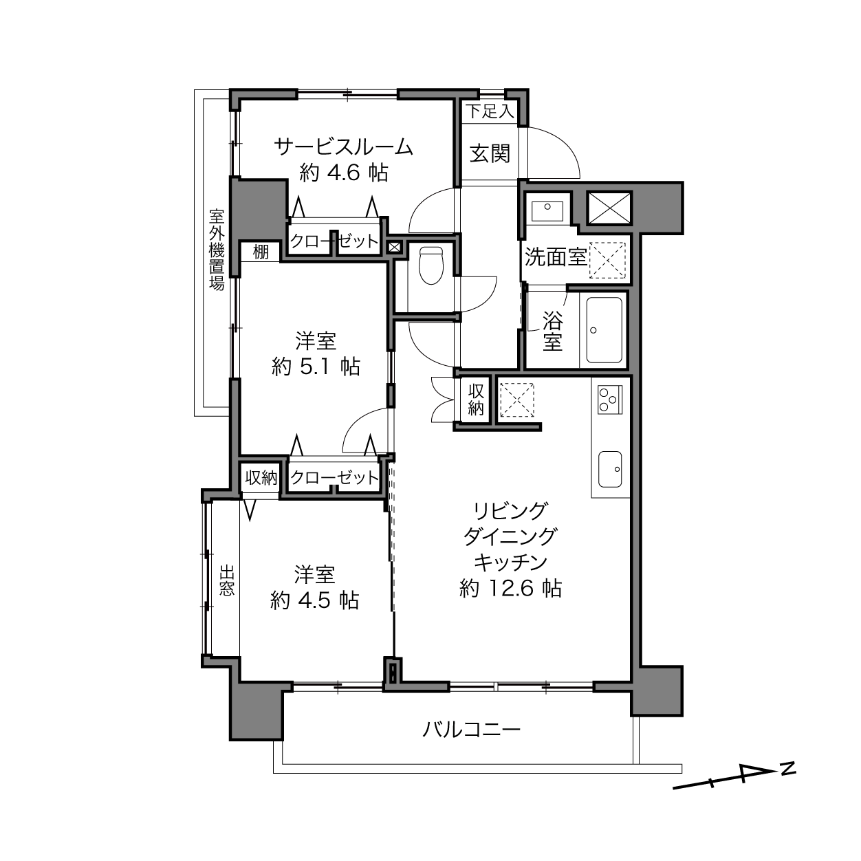 セザール南砂町の間取り画像