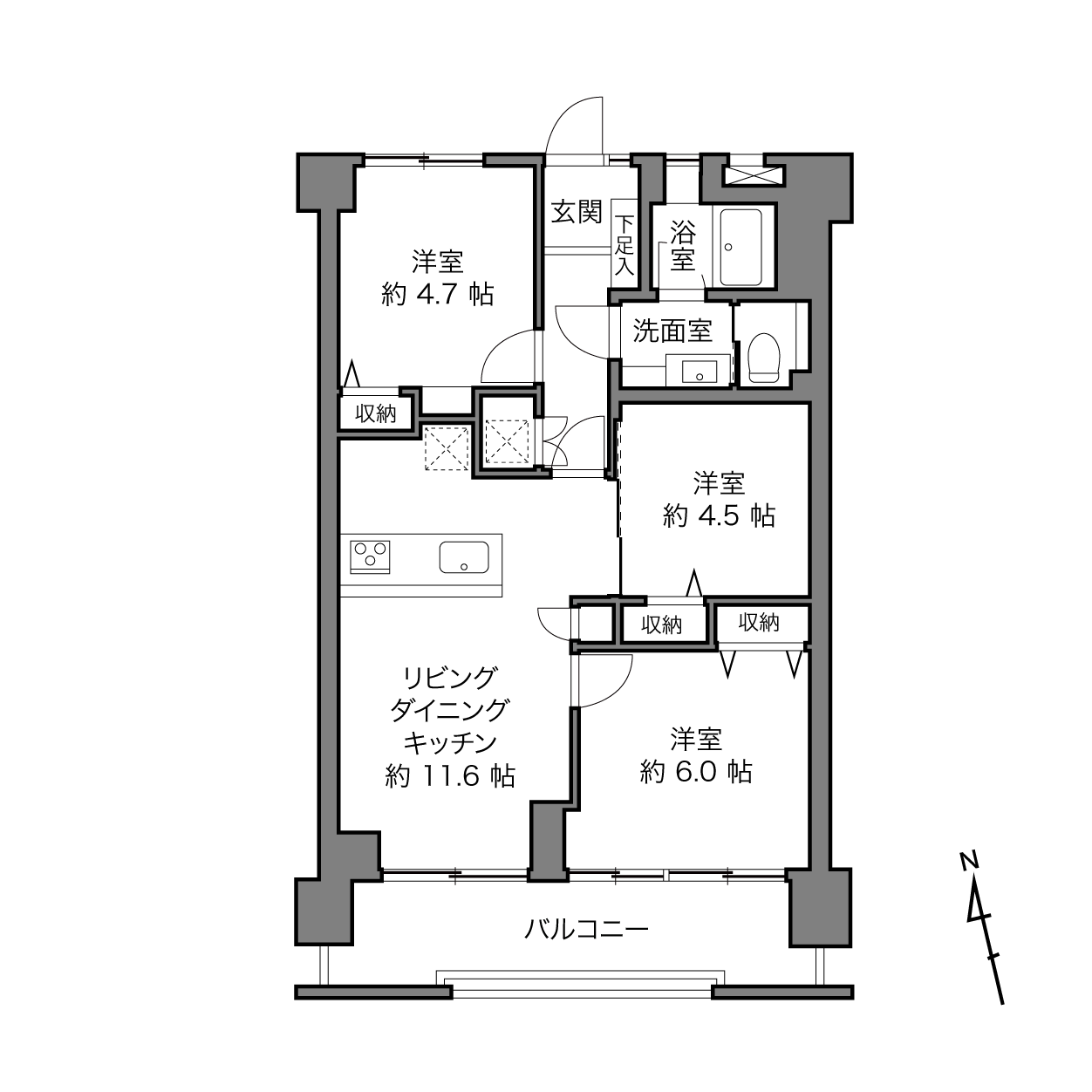 南砂4丁目住宅の間取り画像