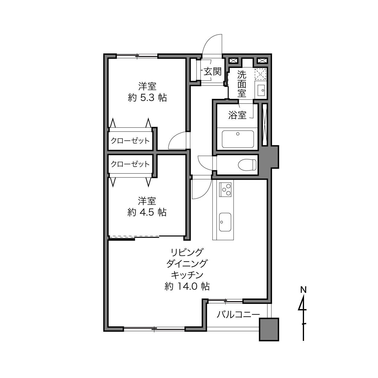 業平橋住宅の間取り画像