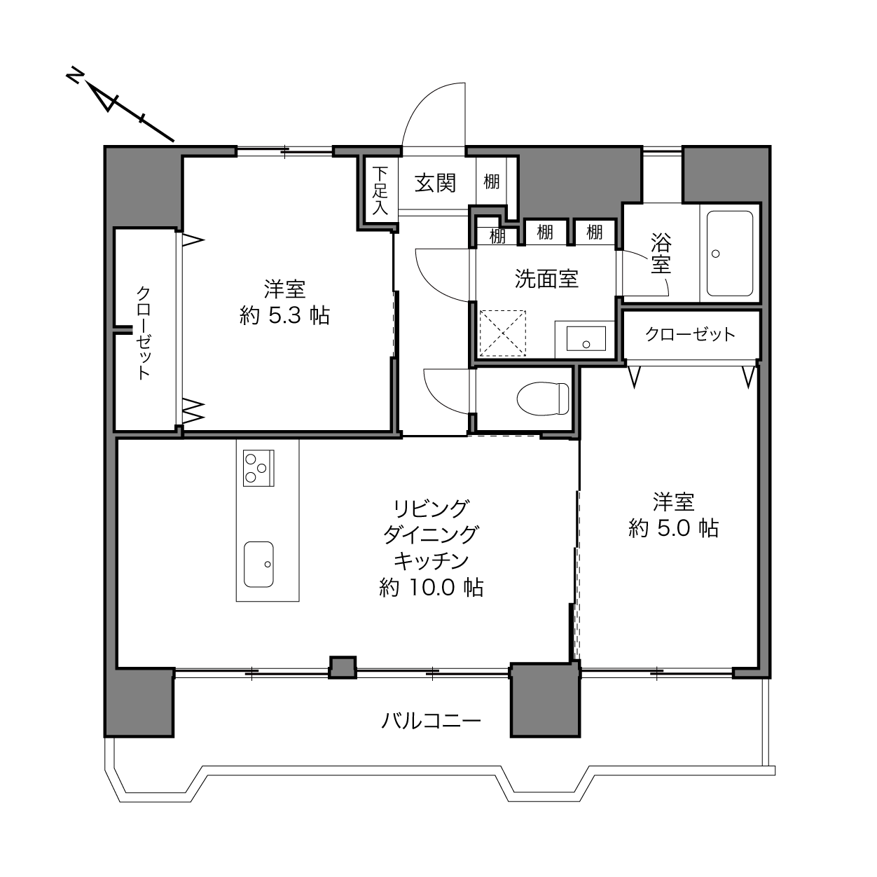 志村三丁目駅 / 2LDK / 50.41㎡