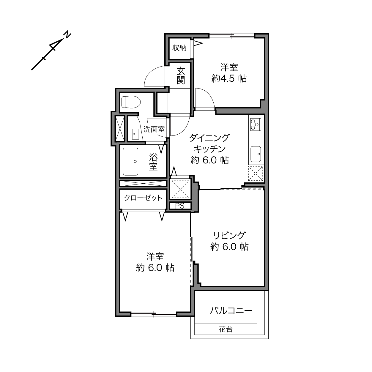 西荻窪駅 / 2LDK / 47.88㎡