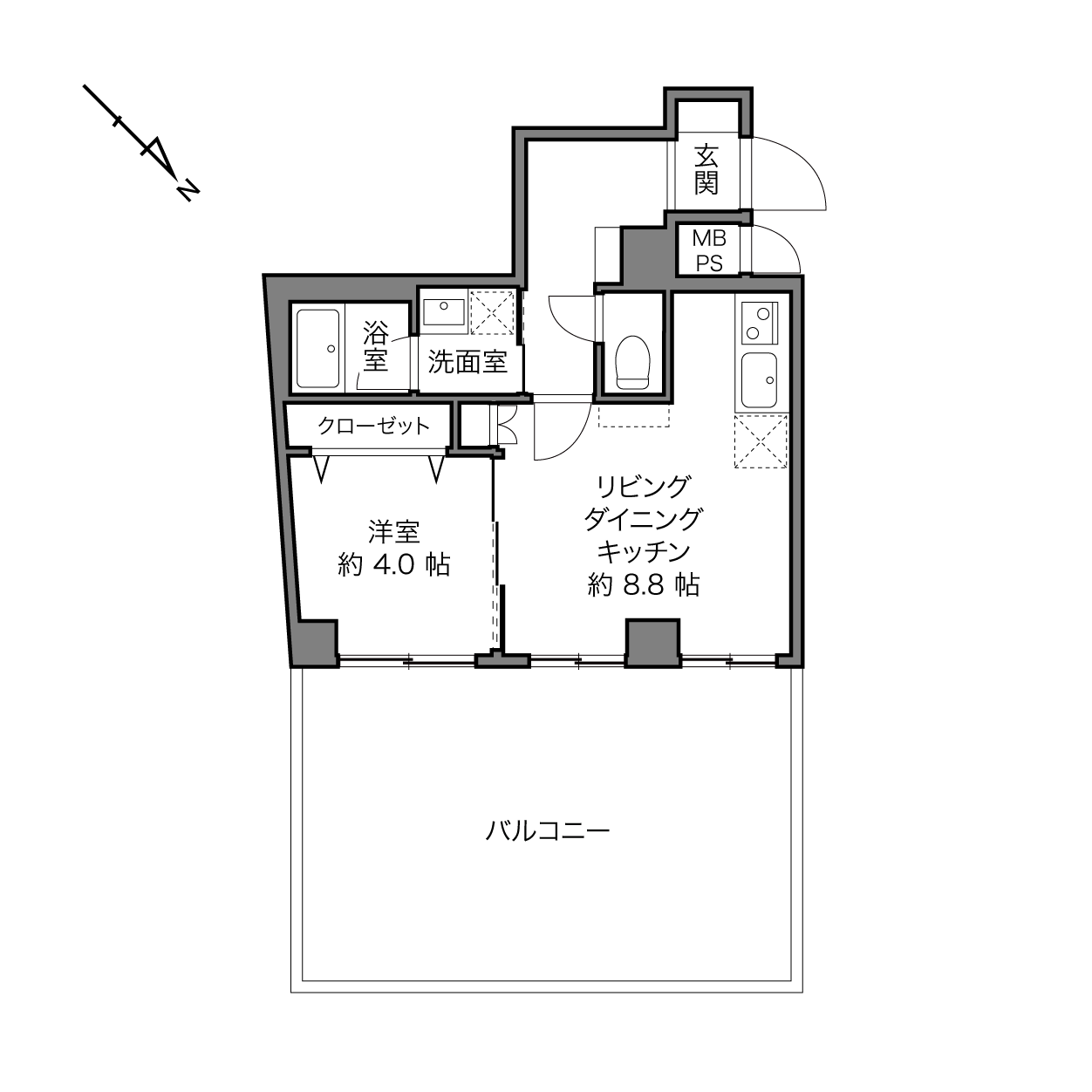 日興パレス西荻窪の間取り画像