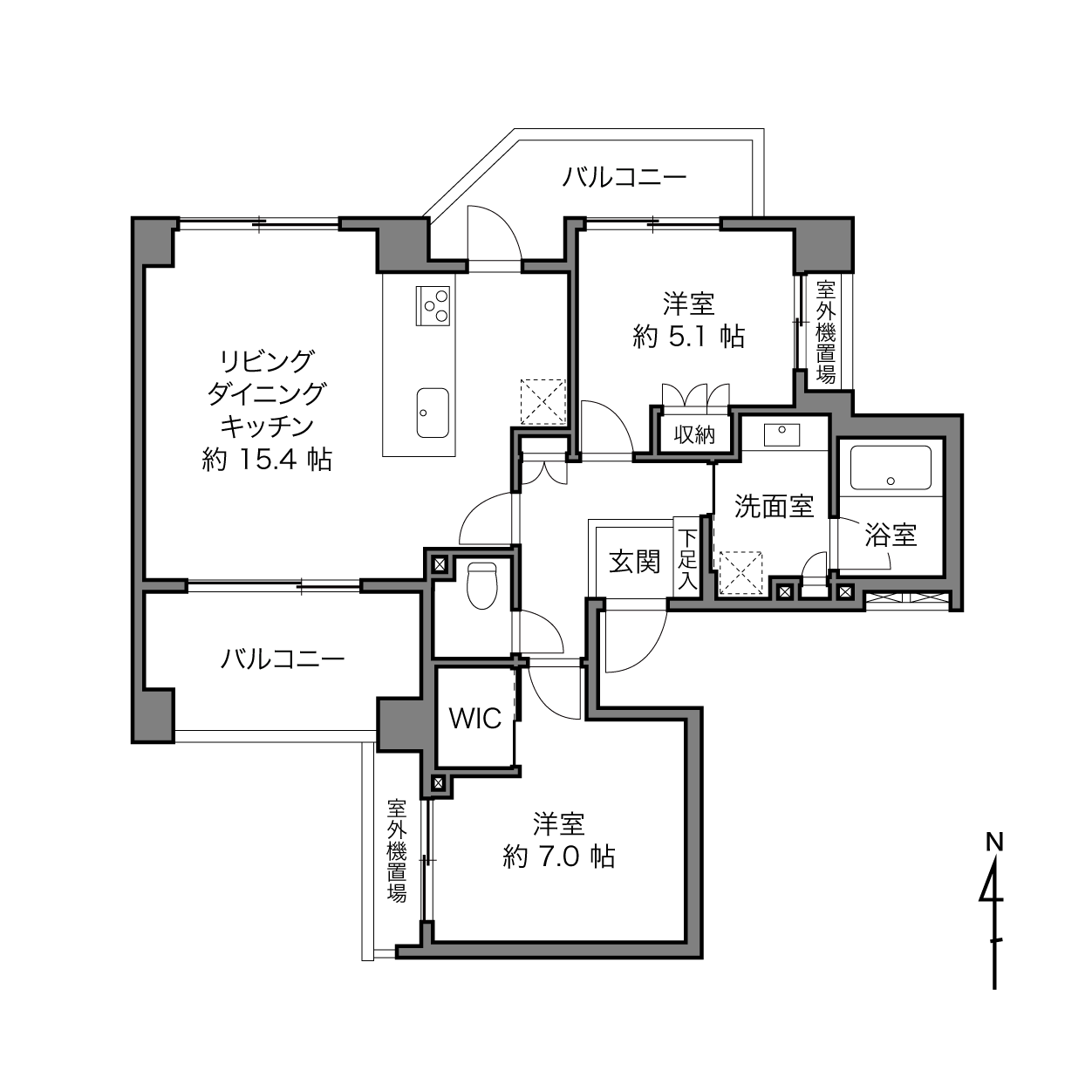 経堂駅 / 2LDK / 63.33㎡