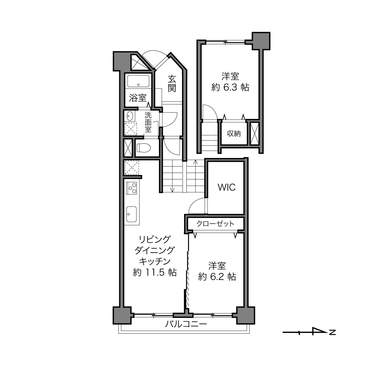 川崎駅 / 2LDK / 73.12㎡