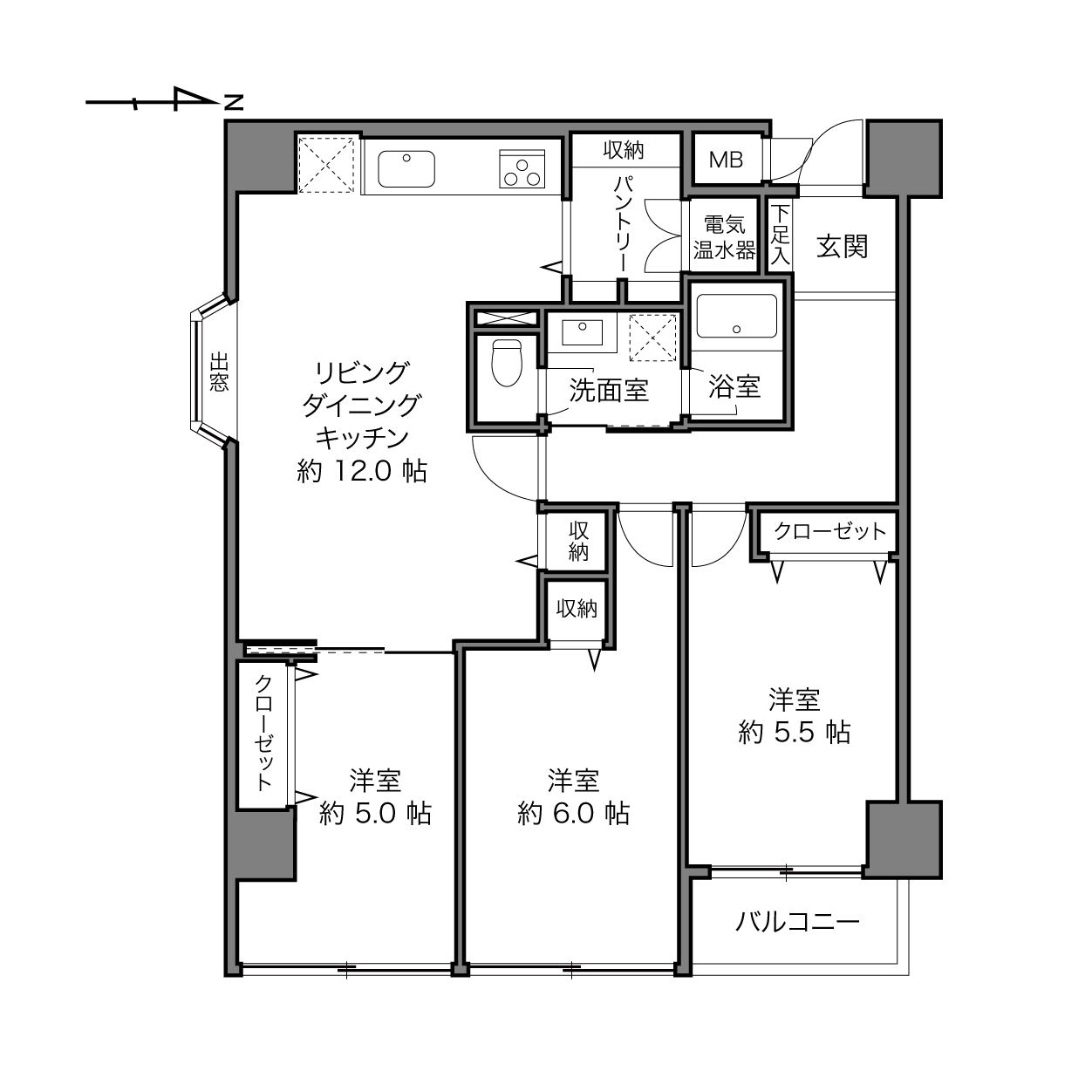 武蔵小金井駅 / 3LDK / 69.87㎡