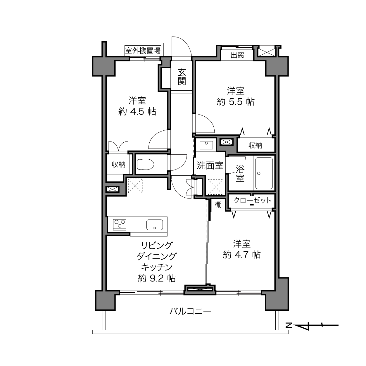 ライオンズマンション錦糸町親水公園第2の間取り画像