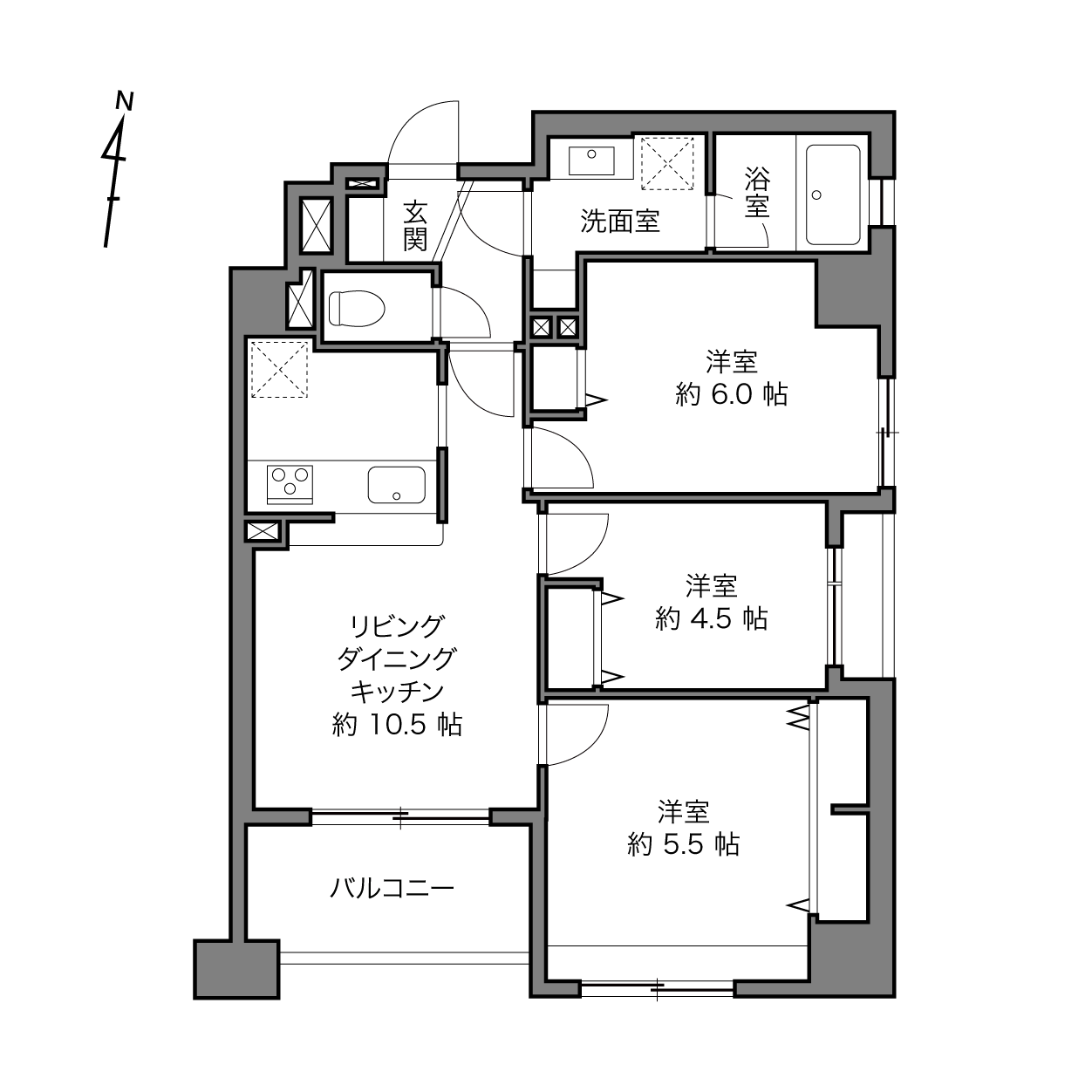 レクセルマンション錦糸町の間取り画像