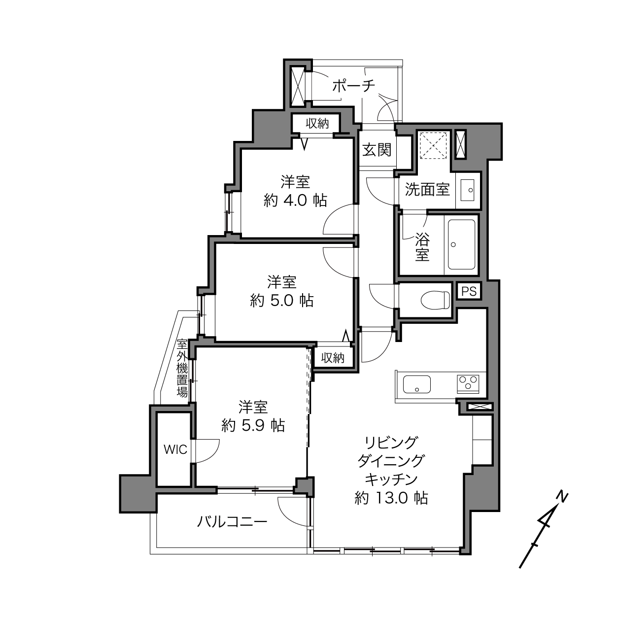 西巣鴨駅 / 3LDK / 62.88㎡