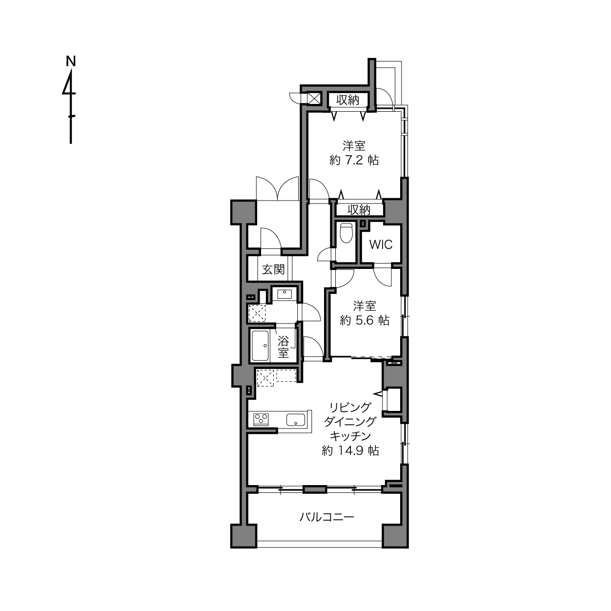 菊川駅 / 2LDK / 68.84㎡