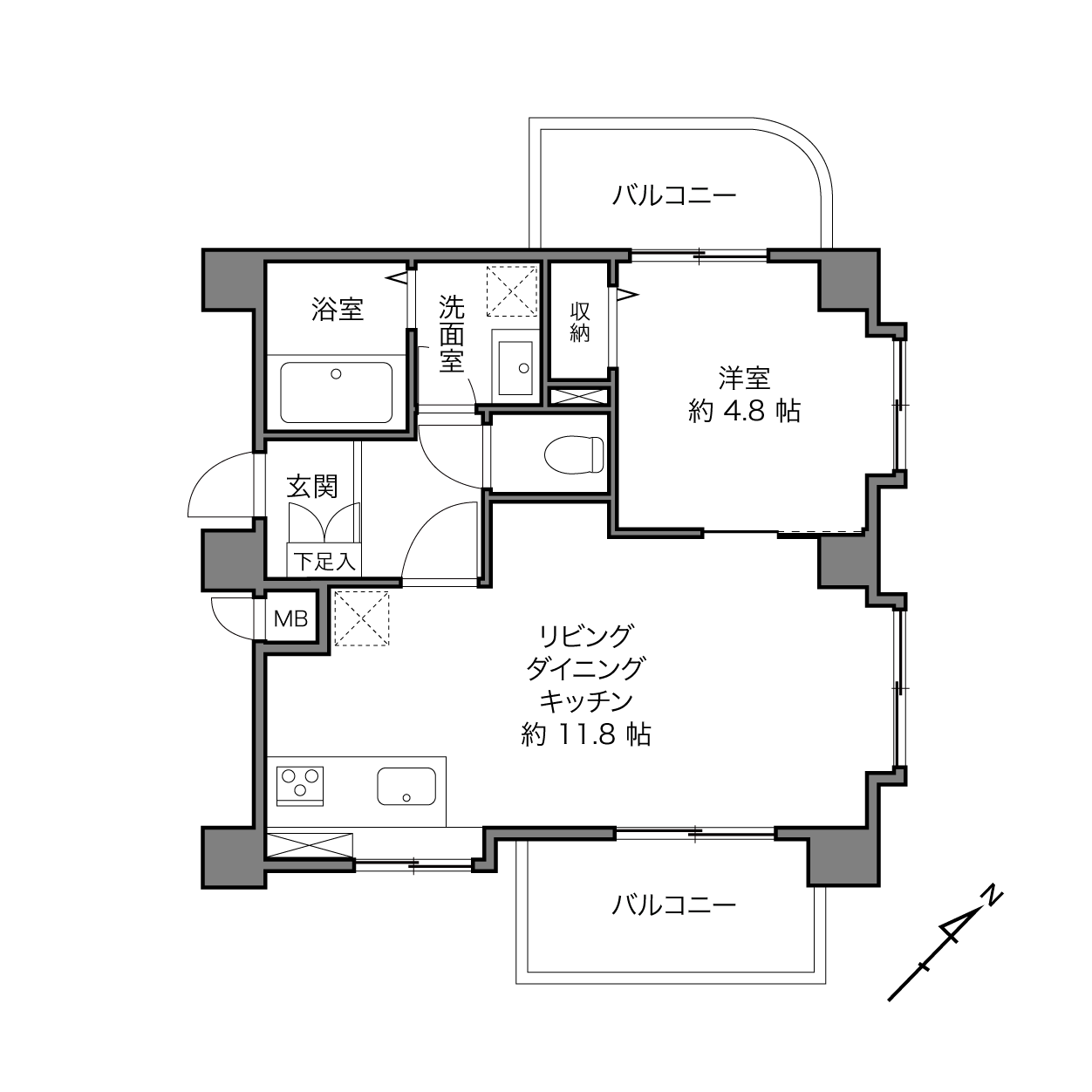 ダイアパレス常盤台の間取り画像