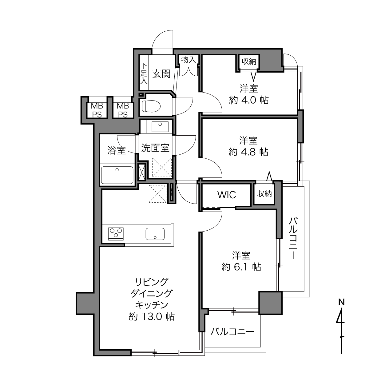 練馬駅 / 3LDK / 62.95㎡