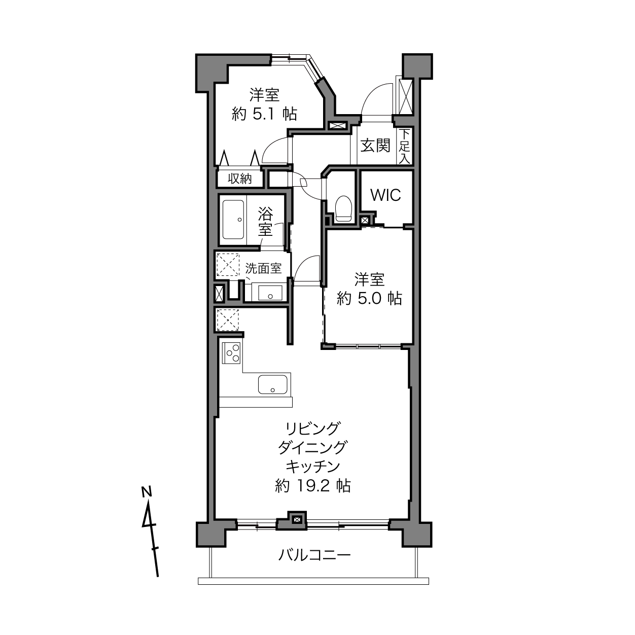 パークホームズ世田谷梅丘の間取り画像