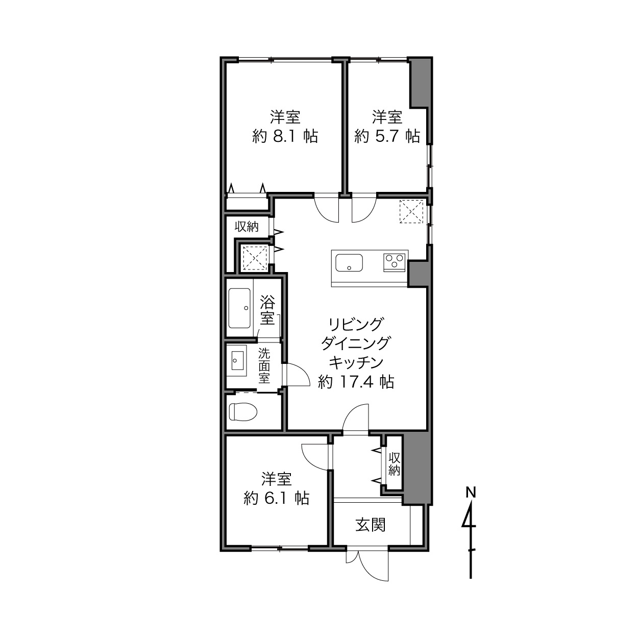 サンライズ南品川の間取り画像