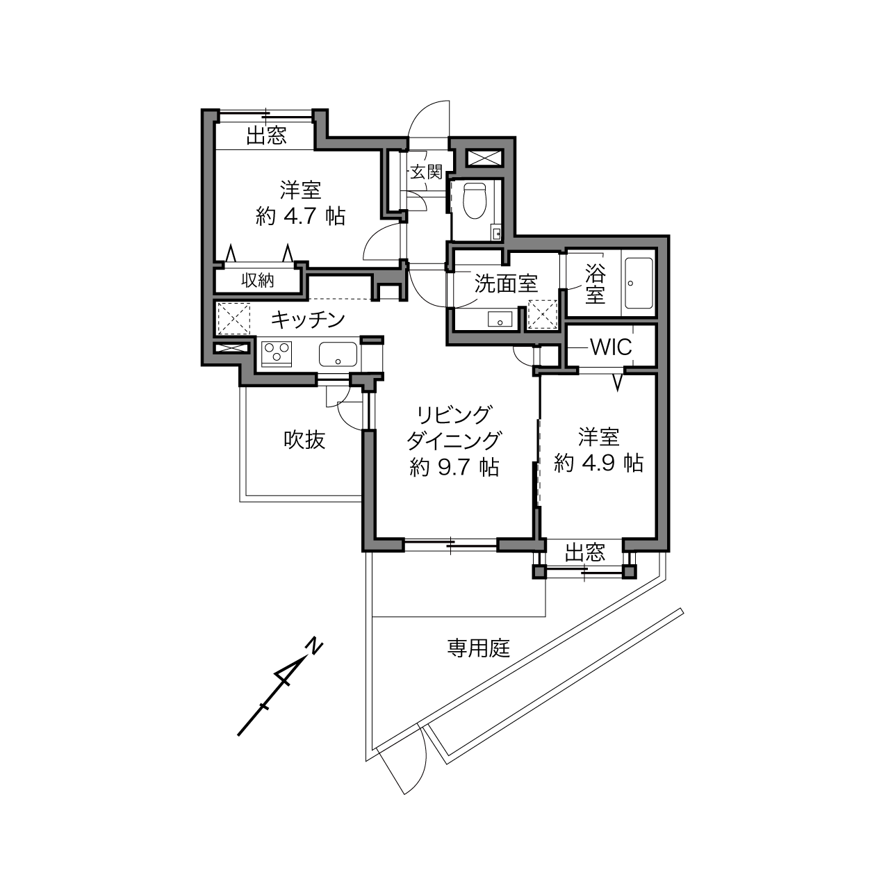 朝日ラ・パリオ桜丘の間取り画像