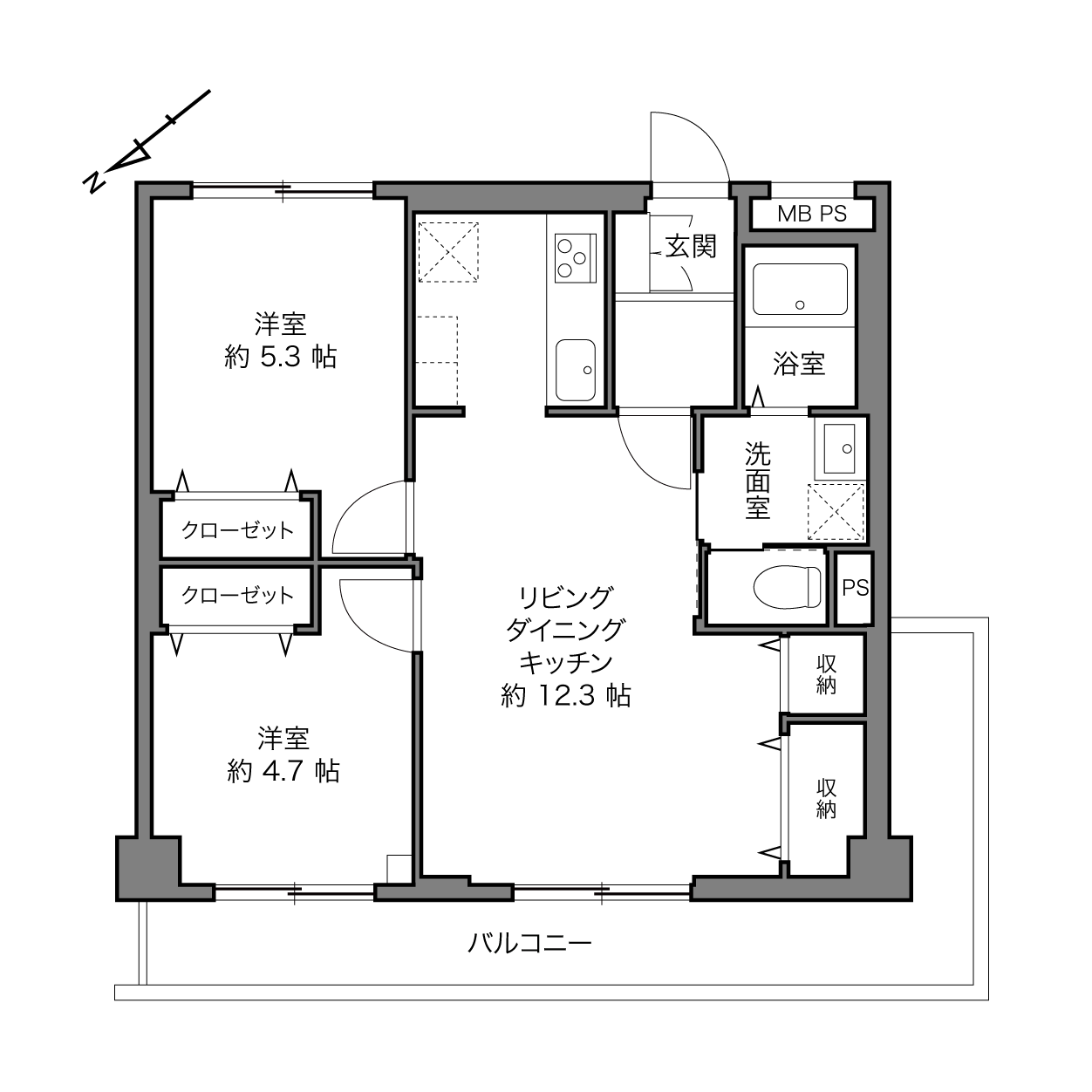 シティ川崎の間取り画像