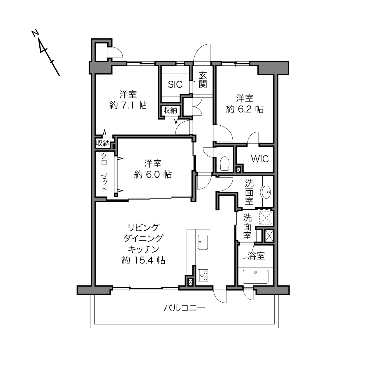 ライオンズテラス豊島園第二の間取り画像