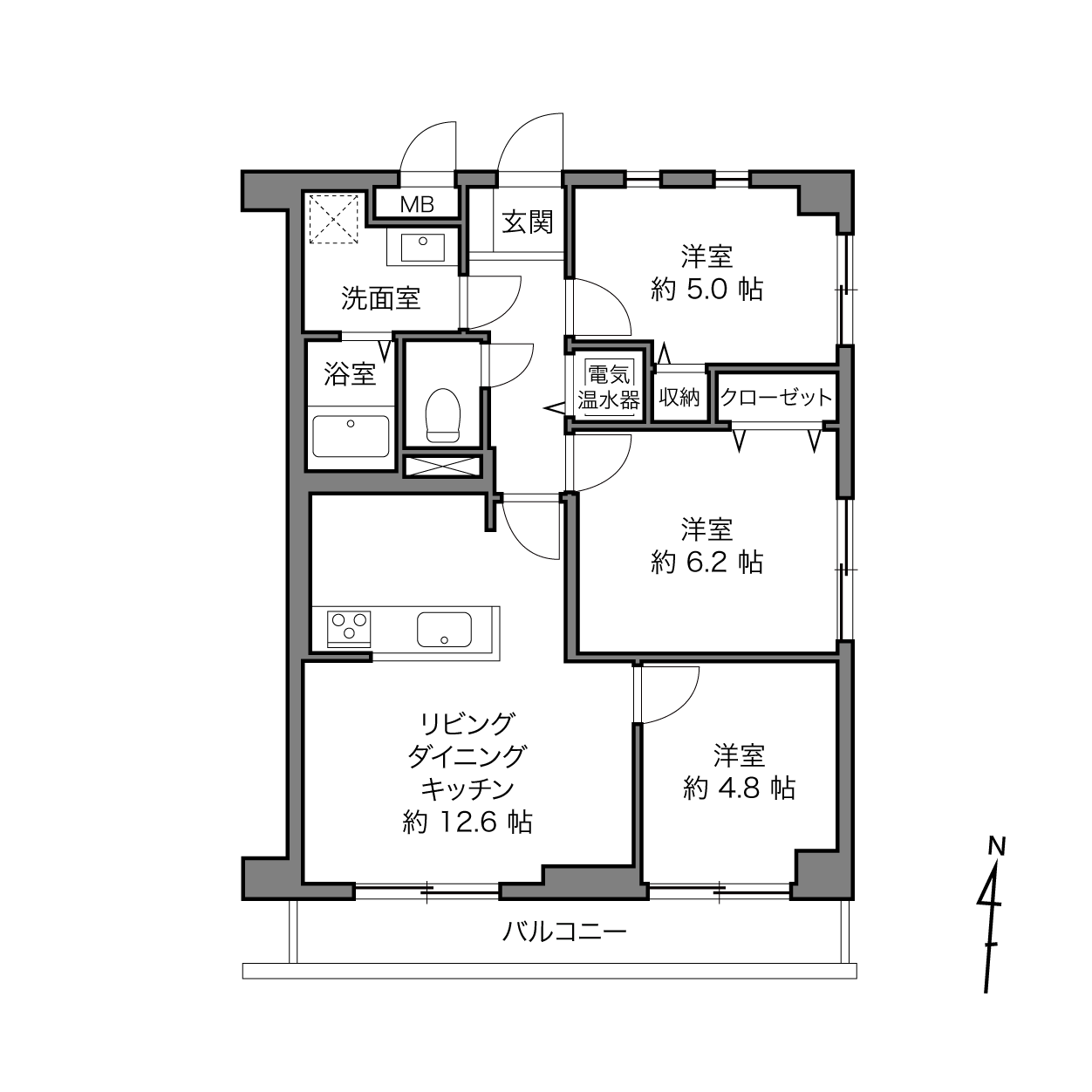 イトーピア鶴見の間取り画像