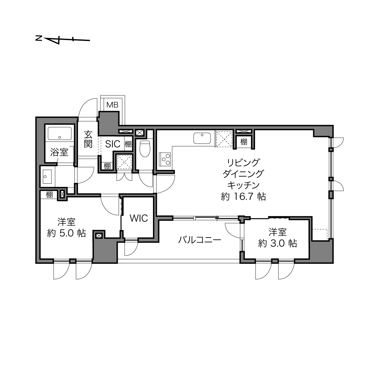 トゥールロワイヤル三軒茶屋の間取り画像