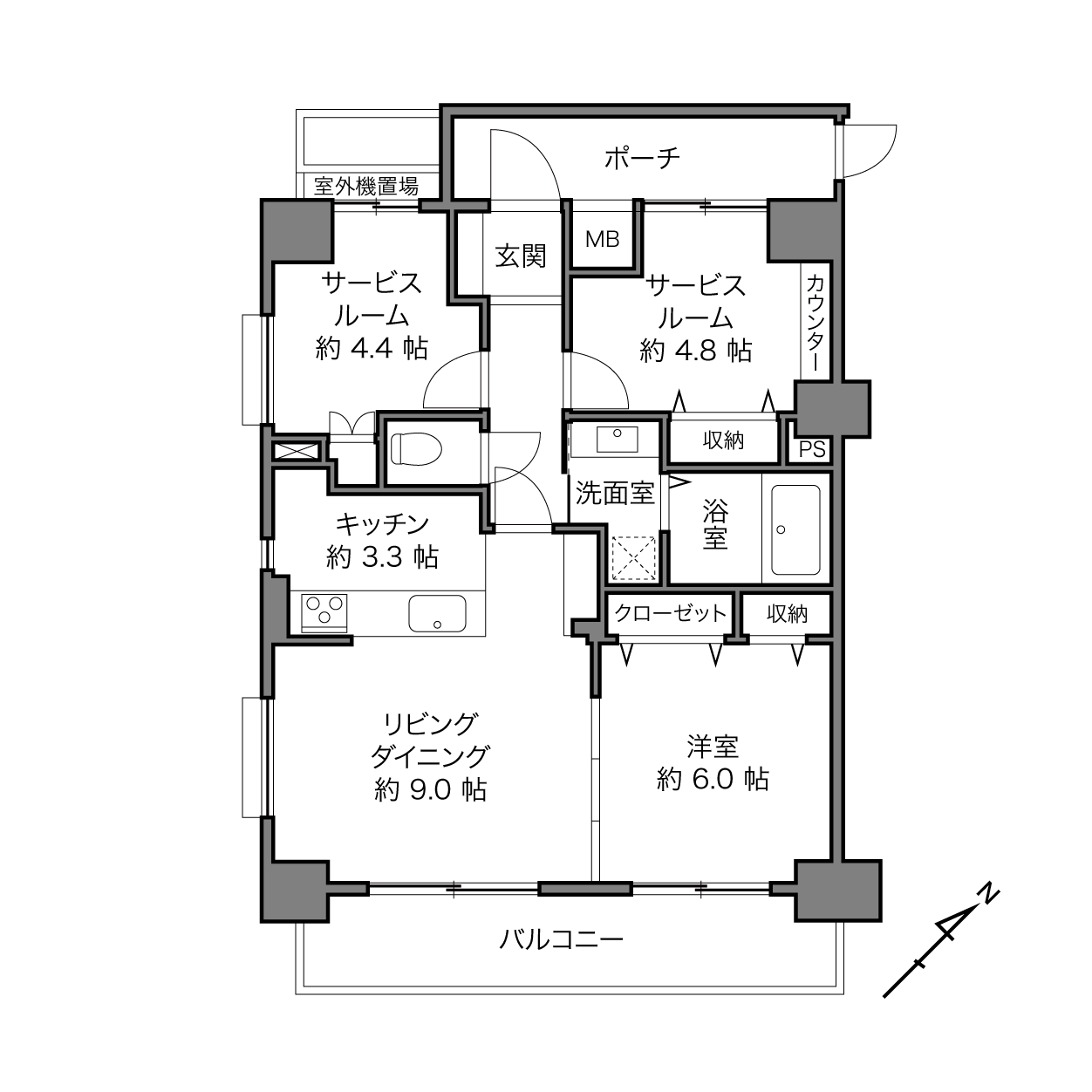 ヴィンテージ中目黒の間取り画像