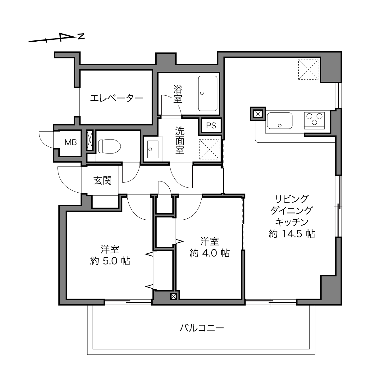 ユニーブルときわ台の間取り画像