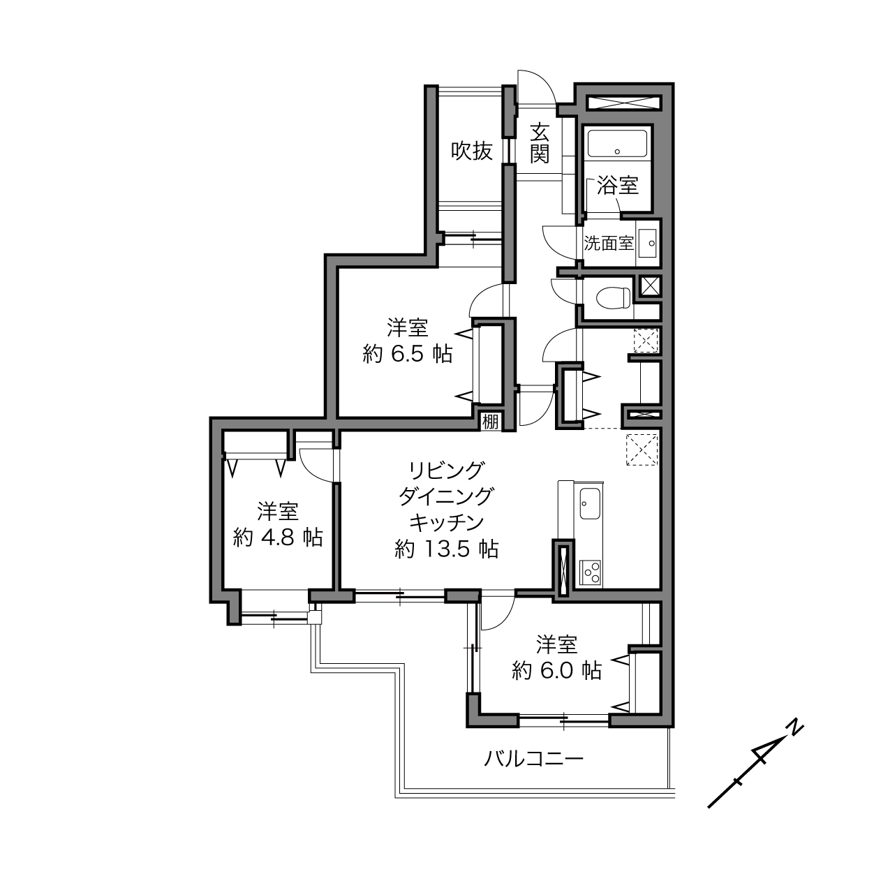 狛江駅 / 3LDK / 76.89㎡