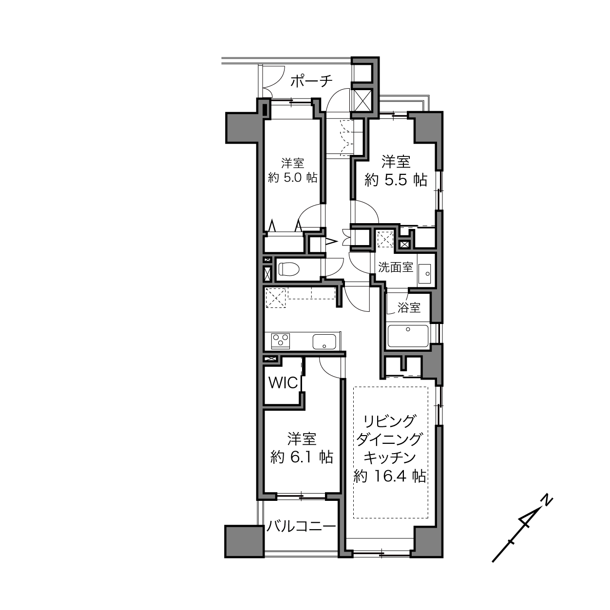 ファミール日本橋ブルー・クレールの間取り画像