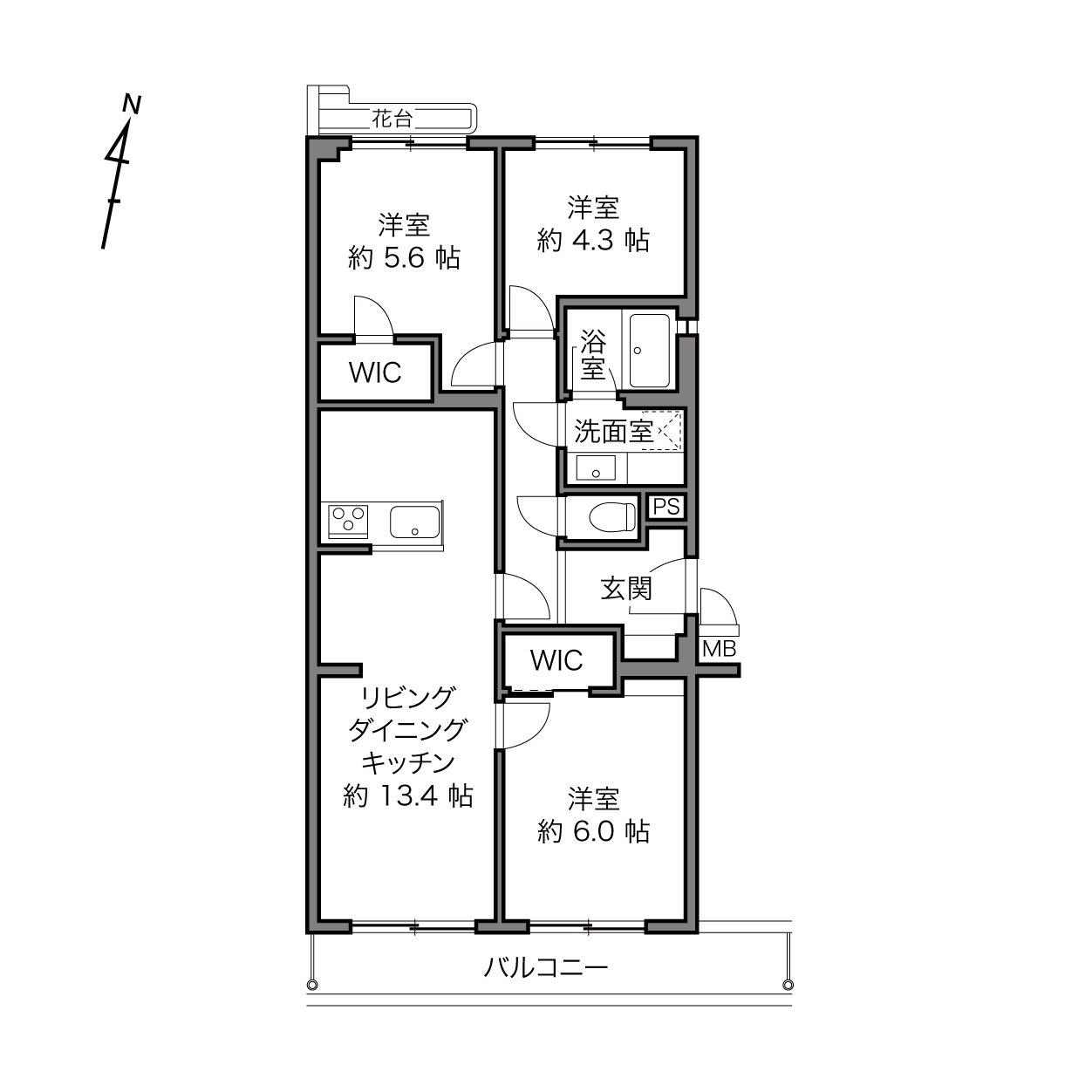 駒沢大学駅 / 3LDK / 65.24㎡