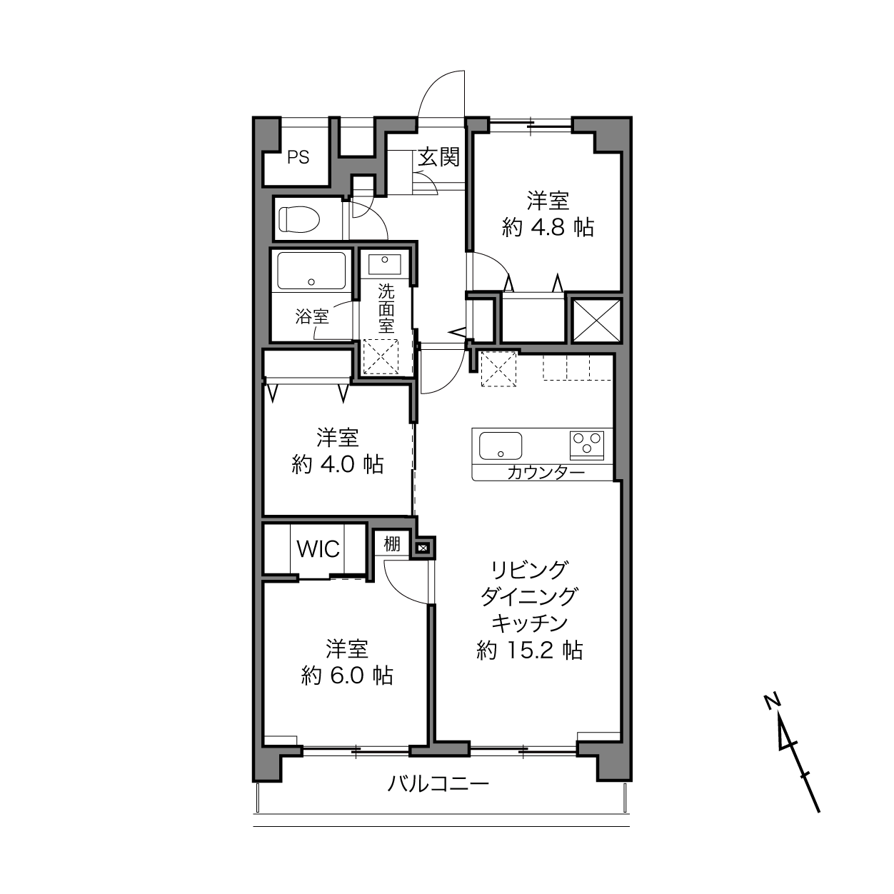 セントラルグリーンハイツの間取り画像