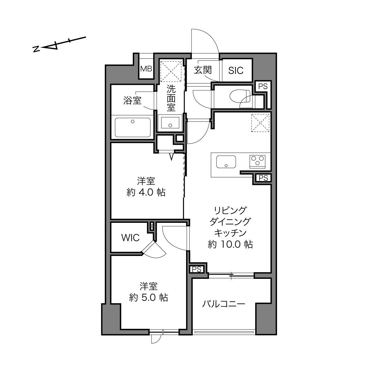 立会川駅 / 2LDK / 45.20㎡
