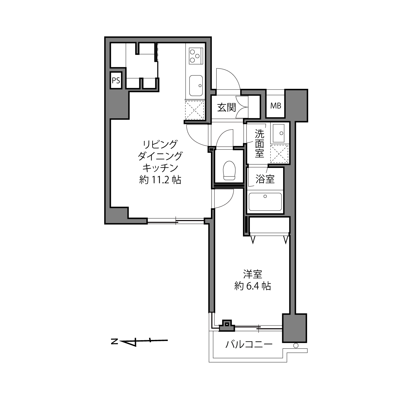 パレドール文京メトロプラザ第1の間取り画像