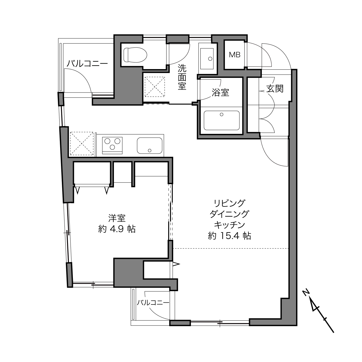 日興ロイヤルパレス西麻布の間取り画像