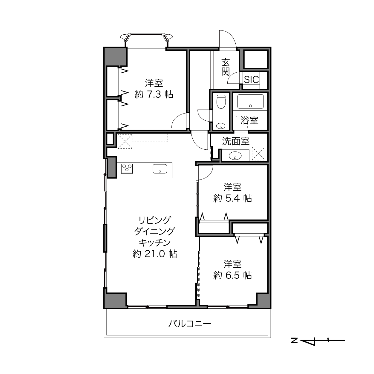 広尾センターハイツの間取り画像