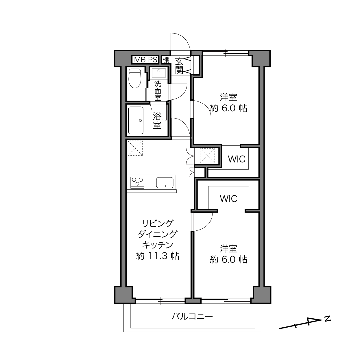 トーア南砂マンションの間取り画像