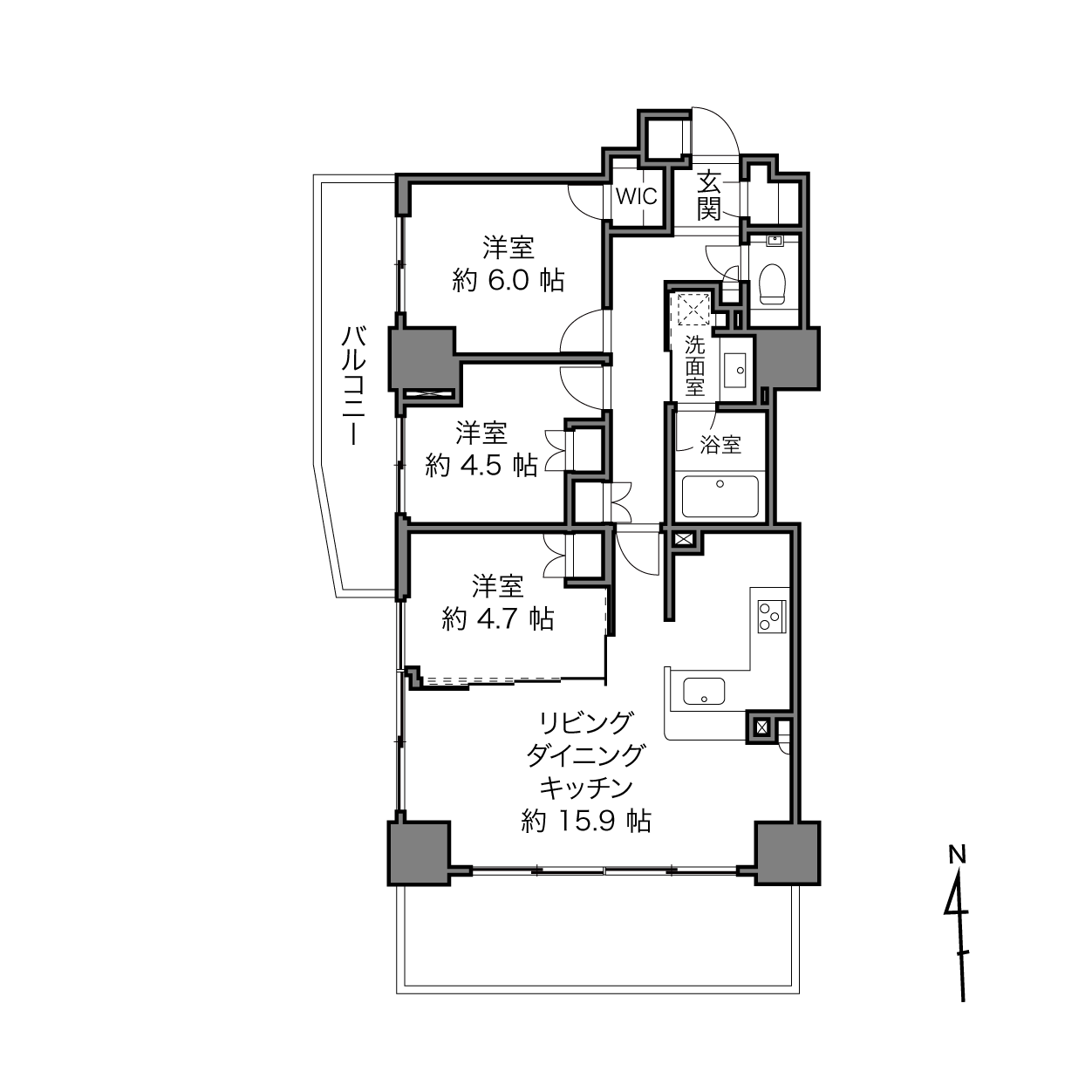 シティタワー大泉学園の間取り画像