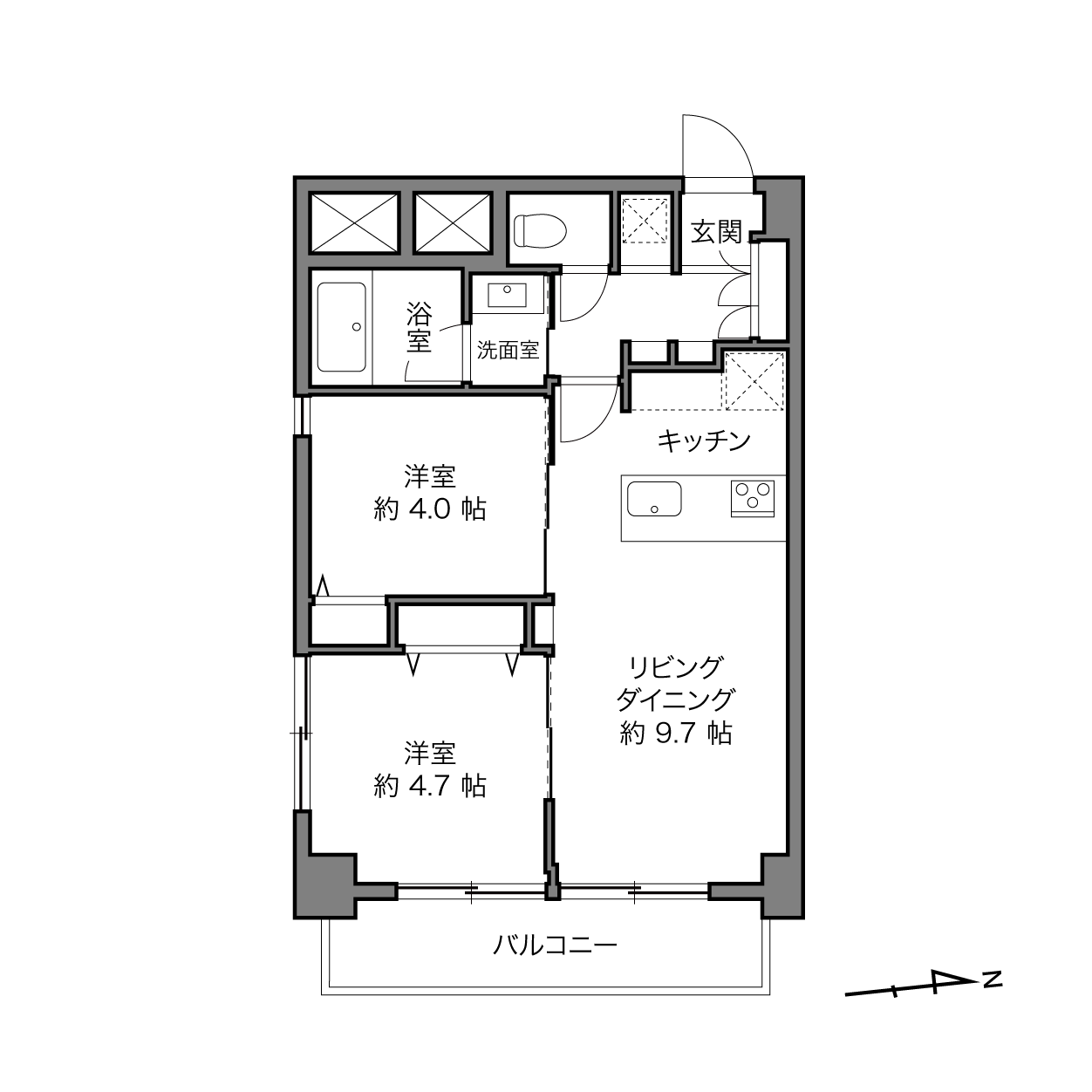 トーア早稲田マンションの間取り画像