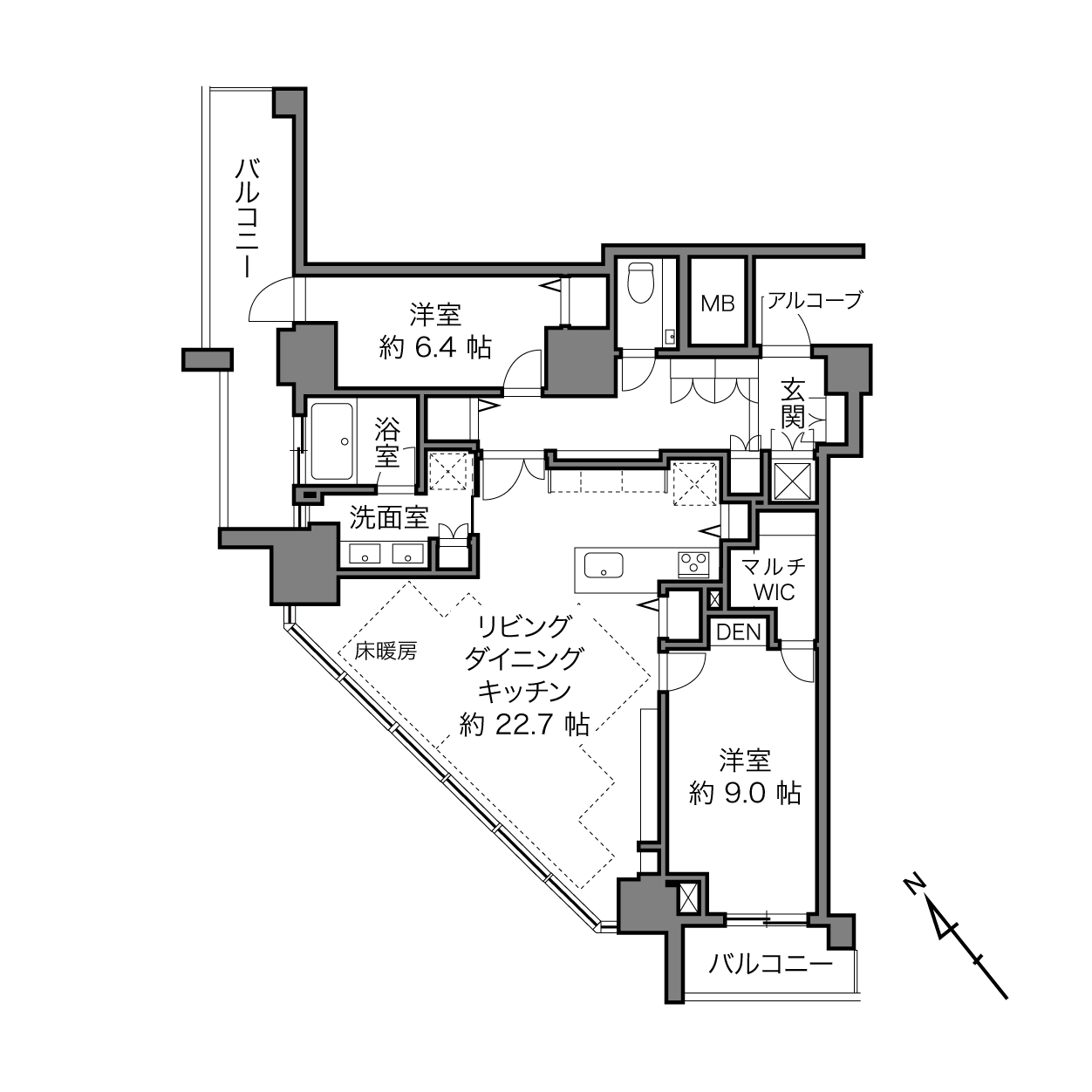 辰巳駅 / 2LDK / 96.94㎡