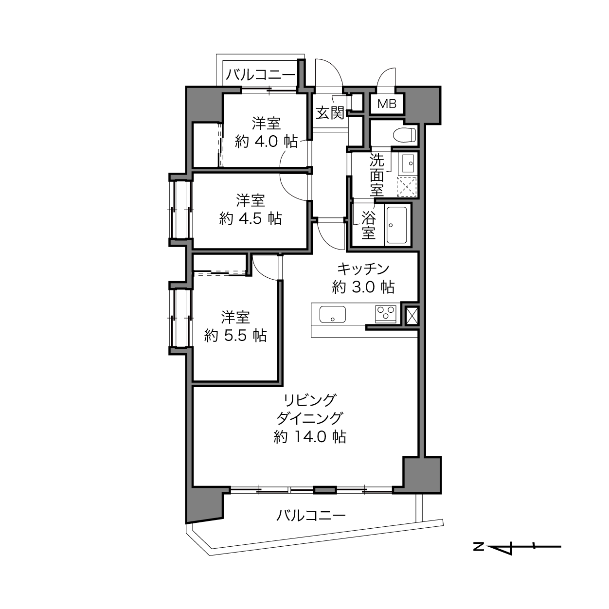 板橋ハイタウンの間取り画像