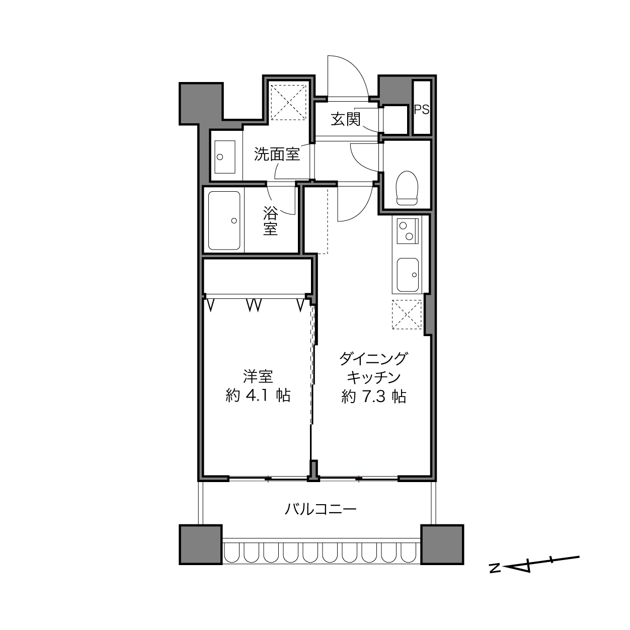 蒲田駅 / 1DK / 30.53㎡